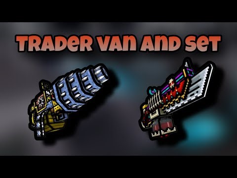 Trader van and set review - Pixel gun 3D