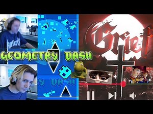 xQc Does Everything Geometry Dash + Top 1 Reactions | GD 2.2