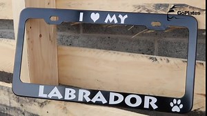 Custom License Plate Frame - Laser Engraved Personalization - Fits Standard US Plates - Unique Car Accessory - Blue