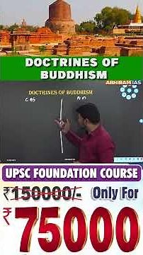 Doctrines of Buddhism Explained | Four Noble Truths & Eightfold Path | UPSC #abhiramiasacademy