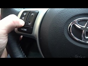 Steering Wheel Buttons Description for Toyota Yaris III (2011 ...