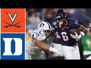 #17 Virginia vs Duke Full Game Highlights | 2025 ACC College Football Championship
