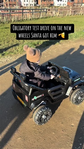Test driving the new wheels. Santa did good 🫡 #christmaspresent #toddler #christmas #christmasfun