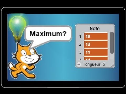 scratch • programme pour trouver le maximum d'une liste • algorithmique