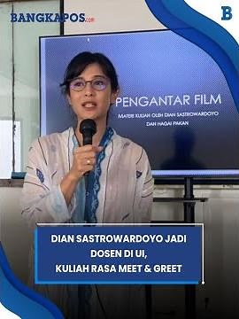 Dian Sastrowardoyo Jadi Dosen di UI, Kuliah Rasa Meet & Greet