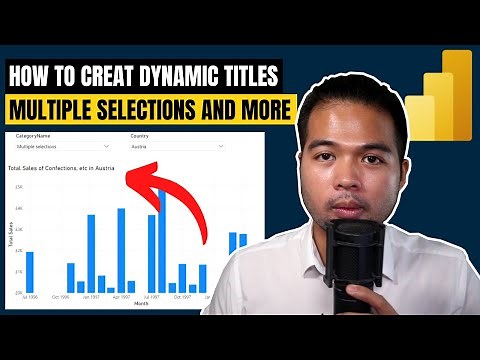 How to create DYNAMIC TITLES based on user selection // Beginners Guide to Power BI in 2022