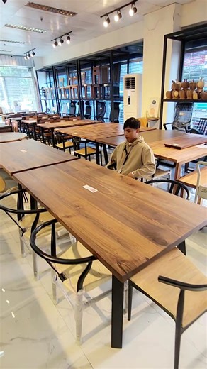 Solid wood dark walnut dining table! | Grains Furniture