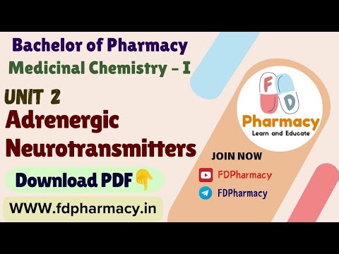Unit 2 Adrenergic Neurotransmitters Notes | Medicinal Chemistry – I Notes | Bachelor of Pharmacy