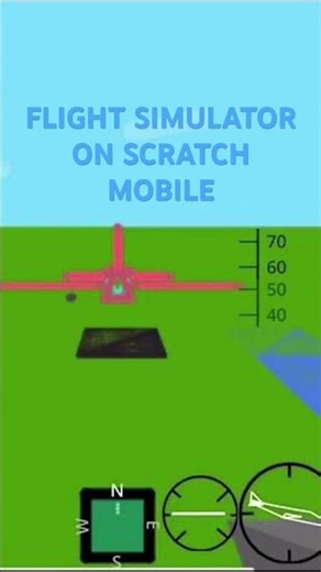 Flight simulator on scratch mobile #helpmemakethismakesense #gaming