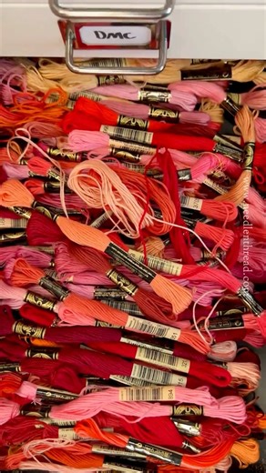 DMC thread drawers! #dmcthreads #dmcembroidery #embroiderythread #threadorganization #handembroidery #needlenthread #needlenthreadmc | Mary Corbet's Needle 'n Thread
