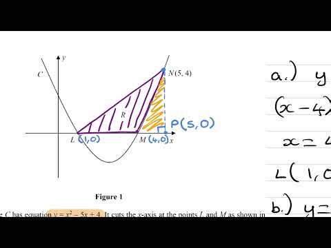 Integration Exam Questions - A Level Maths - Edexcel Pure Year 1 - Q7 (level 2)