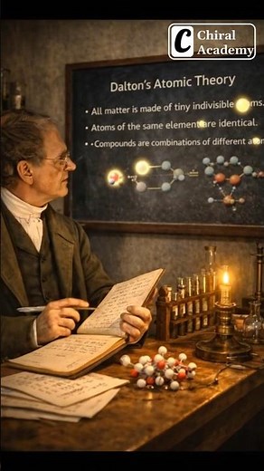 John Dalton's Atomic Theory csir net chemical science #chiralacademy