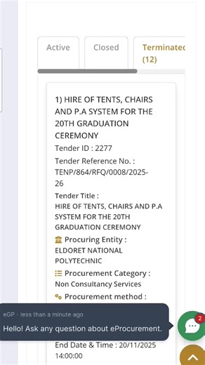 Step by step guidance on how to navigate the system: Egp Kenya @egpkenya7 ensures full transparency in public procurement. You can now track every step — from tender advertising to final payment. Learn more: egpkenya.go.ke #eGPKenya #servicedelivery #ununuziwauwazi #LeavingNoOneBehind | NTV Kenya