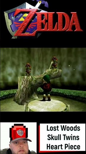 OOT Lost Woods Skull Twins Heart Container Piece