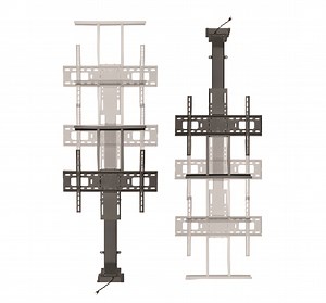 Motorize TV Lift for Floor Up and Ceiling Down Travel Dis 70-191cm Fit 37"- 65" Model: GKD-6646M | Gecko Products