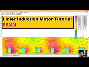 Double Sided Linier Induction Motor EXAMPLE#finiteelementmethod FEMM FINITE ELEMENT METHOD MAGNETICS