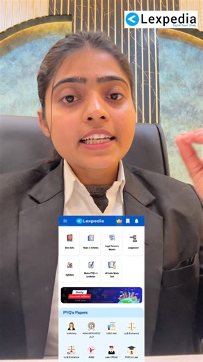Adv Princy on Instagram: "Whether you’re preparing for the Judiciary, APO, or other law exams. clarity matters more than cramming. ⚖️ That’s why I recommend the Lexpedia App — ✔️ Simple explanations of legal concepts ✔️ Important case laws ✔️ Judiciary & law exam notifications ✔️ One app for daily legal learning 📲 Download the app and 🎁 Use my referral code: A4A99C9 for exclusive benefits. Make law clear, not complicated. #Lexpedia #JudiciaryPreparation #LawExams"