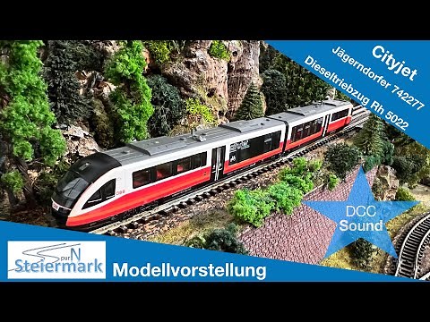 Spur N - Dieseltriebzug Rh 5022 Cityjet / DCC Sound / Jägerndorfer 742277 / Modellvorstellung 1:160