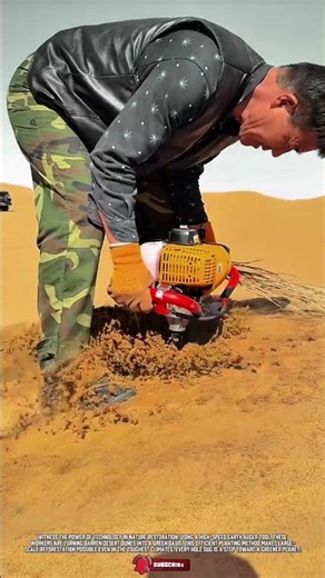 Special Earth Auger Tool for Desert Reforestation