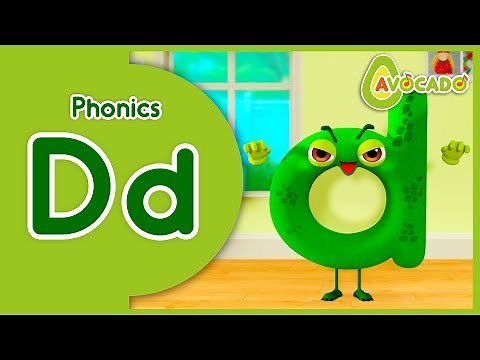 Learning Alphabet D - Letter D | Phonics For Kids | abc animation | AVOCADO abc