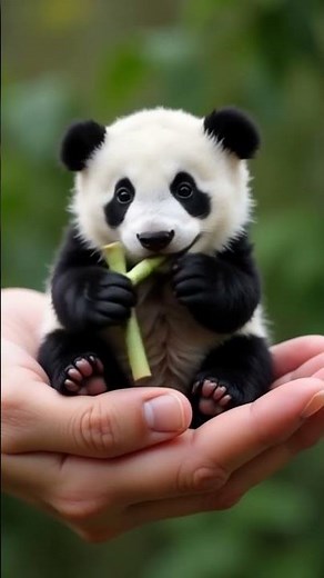 4 Cutest Baby Animals Eating in Hand 🐾 Fox, Bunny, Panda & Raccoon!