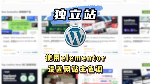 使用elementor设置网站主色调