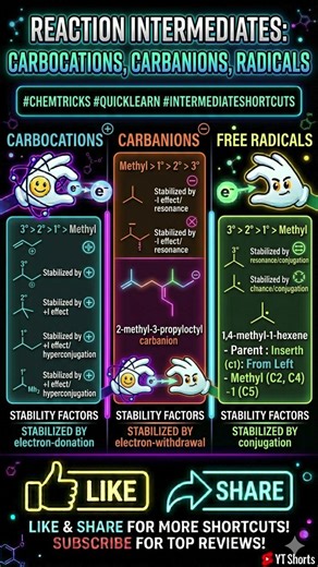 Reaction Intermediates in 30 Seconds 🔥