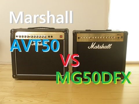 Marshall MG50DFX VS AVT50(VALVESTATE)。比較レビュー・DEMO Review Sound Comparison