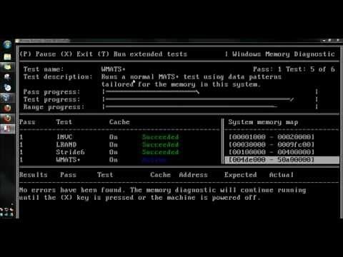 MS WinDiag: Memory Diagnostics