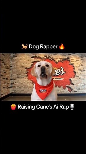 Dog Rapping for Raising Cane's 🔥 #food #music