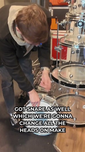 This Clear Acrylic DW Kit Is INSANE 👀 #dwdrums #drums #drumset #drumkit #acrylic #drummer #drumshop