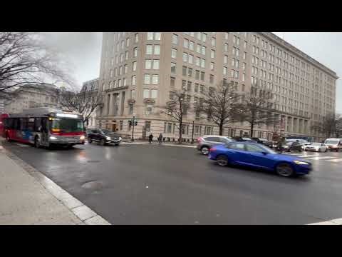 Wmata DC Metro Buses in Downtown Washington DC 3/3/2026