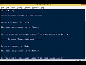 Simple Grammar Correction App in Python