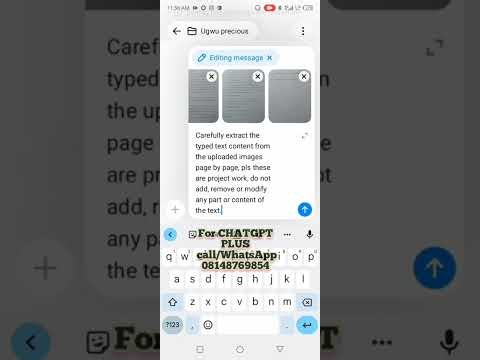 How to extract Typed text from hard copy document using Chatgpt plus