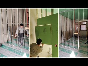 Installing a Gypsum Partition Frame – Quick & Smart Room Divider!