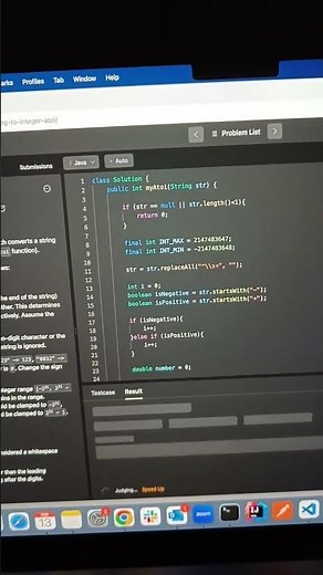 Leetcode 8. String to Integer #java
