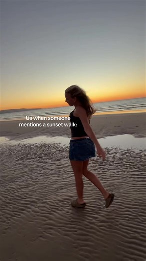 Sunset Beach Walk: Embracing the Beach Girl Aesthetic