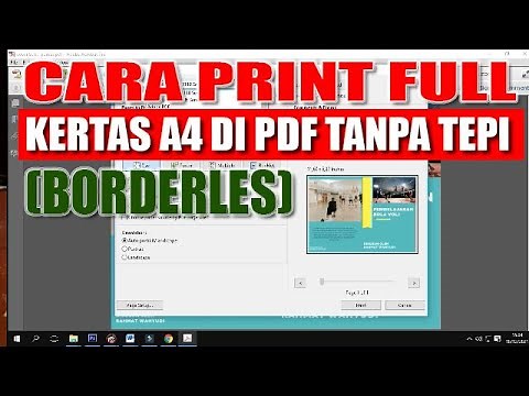 How to print full A4 paper in PDF (borderless)