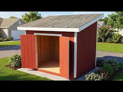 How to Build a 8x12 Lean to Shed - DIY Plans