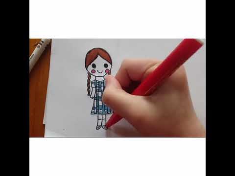 how to draw dorothy from the wizard of oz (easy)