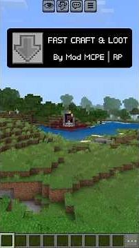 Fast Craft &Loot mod MCPE #minecraft #minecraftpe #mcpeaddons #minecraftpeaddons #minecraftpemods