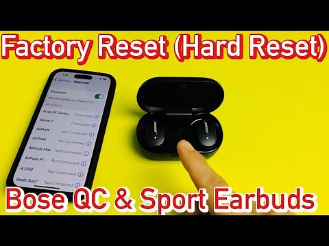 Bose QC & Sports Earbuds: How to Factory Reset (Hard Reset) | Fix Problems