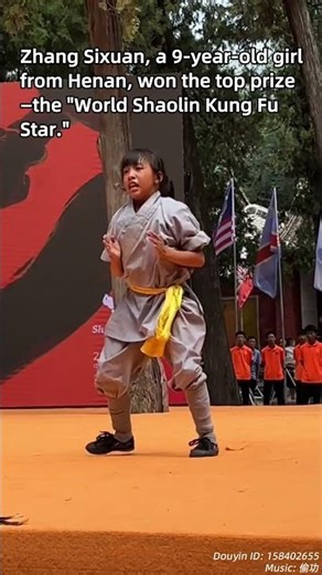 9-year-old girl wins global Shaolin Kung Fu title!