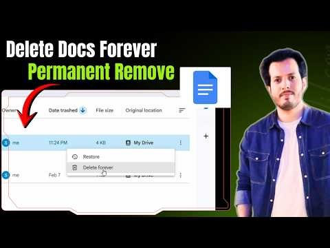 How To Permanently Delete Google Docs Files | Delete Files Forever Guide