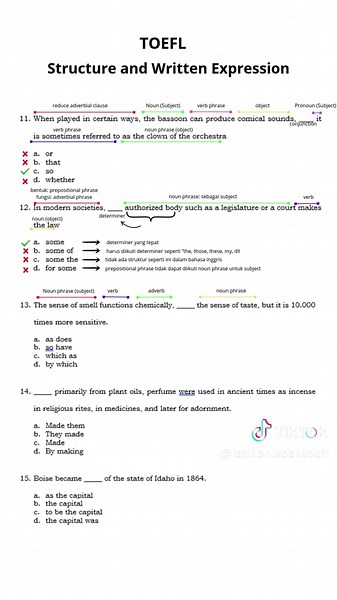 Bahas Soal Toefl Structure and Written Expression no. 13 #structureandwrittenexpression #toeflpreparation #latihantoefl #toeflonline