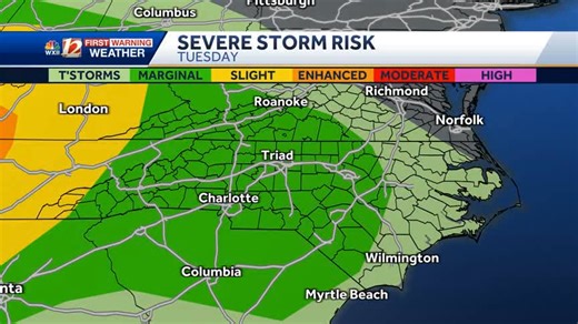 4.7K views · 35 reactions | A few strong to severe storms may be possible Tuesday night and into Wednesday. There's still some uncertainty with how the forecast will play out, so stay tuned for updates. | WXII 12 Weather | Facebook