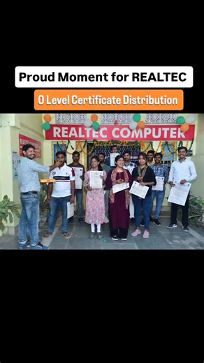 REALTEC COMPUTER on Instagram: "O Level Certificate Distribution Ceremony Proud of our students and their achievements ✨ #OLevel #CertificateDistribution #StudentSuccess #ProudMoment #AcademicAchievement"