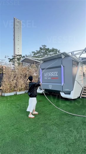 Unique Vessel Micro-Dwelling: Alluminum Prefab House Tour