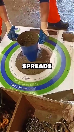 Out Oftime | This is how engineers test concrete before it’s used in construction 👷‍♂️💪 From rebar setup to vibration and spread — every step matters... | Instagram
