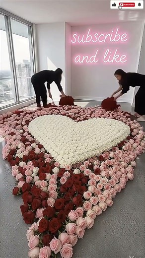 Valentine Epoxy Floor ❤️ Roses Turn Into Glass Floor Transformation!